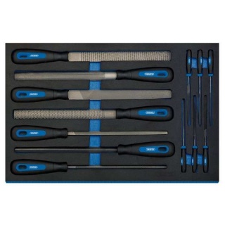 Draper 36326 - Diamond Needle File Set, 140mm (10 Piece) - Red Box Tools