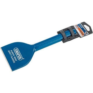Draper 100mm X 225mm Brick Bolster With Rubber Guard – Masonry Chisel For Cutting Brick & Stone
