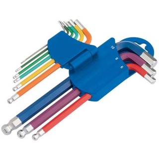 66132 | Metric Coloured Hex. and Ball End Key Set (9 Piece)