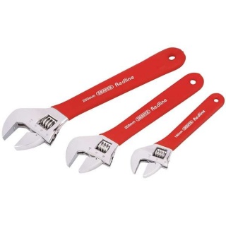 67634 | Draper Redline Soft Grip Adjustable Wrench Set (3 Piece)