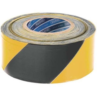 69009 | Barrier Tape Roll 500m x 75mm Black and Yellow