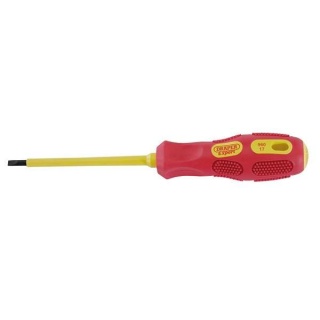 69213 | VDE Approved Fully Insulated Plain Slot Screwdriver 4.0 x 100mm (Display Packed)