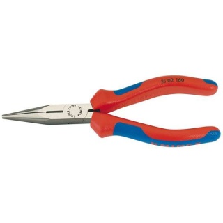 69576 | Knipex 25 02 160 SBE Long Nose Pliers - Heavy-duty Handles 160mm