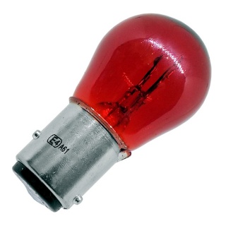 12v 24v 382 BA15S R5W 245 207 LED Bulb Opaque frosted lens Red