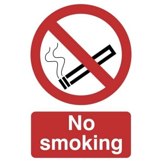 72165 | No Smoking' Prohibition Sign 200 x 300mm