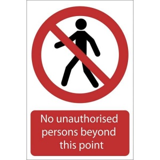 72937 | No Unauthorised Persons Beyond This Point