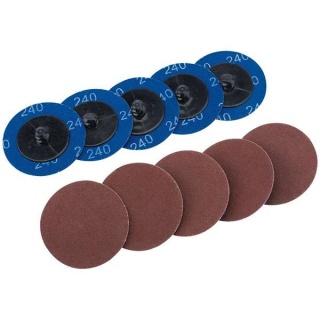 75613 | Aluminium Oxide Sanding Discs 50mm 240 Grit (Pack of 10)
