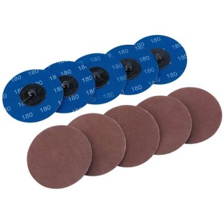 75618 | Aluminium Oxide Sanding Discs 75mm 180 Grit (Pack of 10)