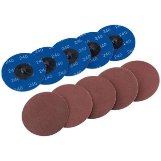 75619 | Aluminium Oxide Sanding Discs 75mm 240 Grit (Pack of 10)