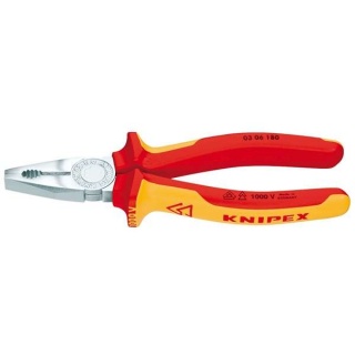 81204 | Knipex 03 06 180 SBE Fully Insulated Combination Pliers 180mm