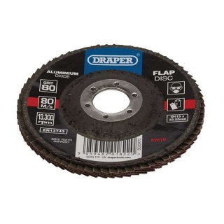 82870 | Aluminium Oxide Flap Disc 115 x 22.23mm 80 Grit