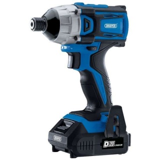 86958 | D20 20V Brushless Impact Driver 1/4'' Hex 180Nm 2 x 2.0Ah Batteries 1 x Charger