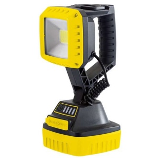 90049 | COB LED Rechargeable Worklight 10W 1000 Lumens Yellow 4 x 2.2Ah Batteries