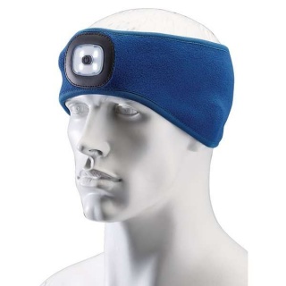 95171 | Headband with USB Rechargeable LED Torch 1W Blue One Size
