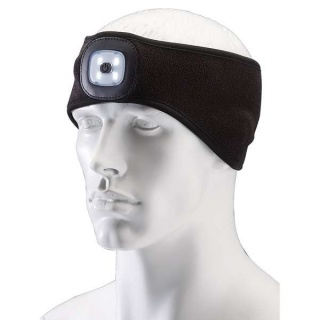 95172 | Headband with USB Rechargeable LED Torch 1W Black One Size
