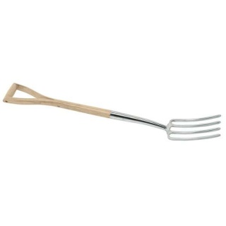 99011 | Draper Heritage Stainless Steel Border Fork with Ash Handle