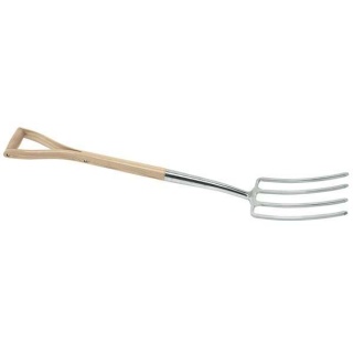 99013 | Draper Heritage Stainless Steel Digging Fork with Ash Handle