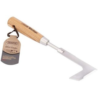 99028 | Draper Heritage Stainless Steel Hand Patio Weeder With Ash Handle