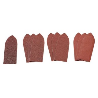 99259 | Assorted Hook and Loop Aluminium Oxide Sanding Sheets 32 x 92mm (Pack of 10)