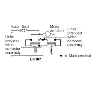 DC182-1 Albright 12V DC Intermittent Motor-reversing Solenoid Contactor