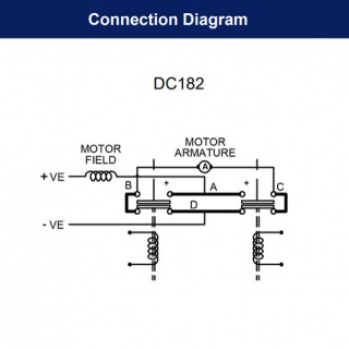 DC182-181L Albright 24V DC Intermittent Motor-reversing Solenoid Contactor