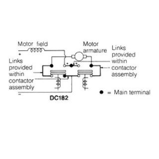 DC182-490 Albright 12V DC Intermittent Motor-reversing Solenoid Contactor