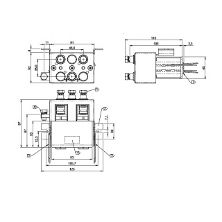 DC182-491 Albright 24V DC Intermittent Motor-reversing Solenoid Contactor