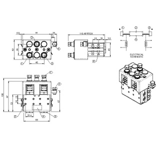 DC182B-102 Albright 24V DC Motor-reversing Contactor - Intermittent