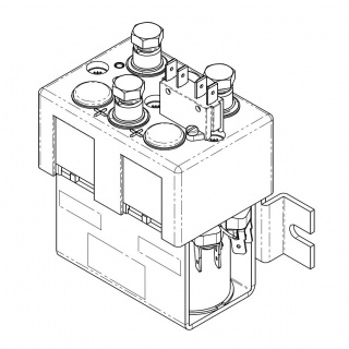 DC184AB-429L Albright 48V DC Monoblock Solenoid Contactor - CO and INT