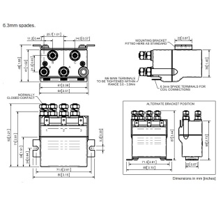 DC66-9P Albright 12V DC Motor-reversing Solenoid Intermittent 80A IP66