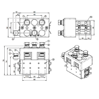 DC88-286L Albright 12V DC Motor-reversing Solenoid Contactor Intermittent