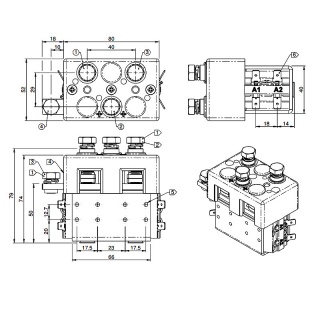 DC88B-467L Albright 12V DC Motor-reversing Solenoid Contactor Intermittent