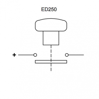 ED250L-4 Albright HD Emergency Stop Switch with Key 250A 48V Maximum