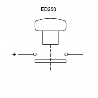 ED250LB-4 Albright HD Emergency Stop Switch with Key 250A 96V Maximum