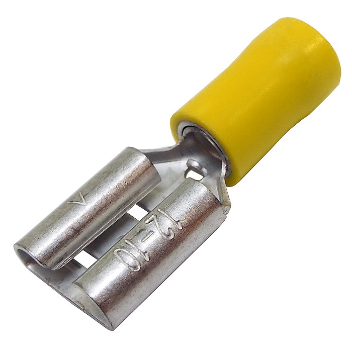 Durite Yellow 9.50mm Push-On Automotive Crimp Terminal | Re: 0-001-19