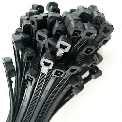 0-002-57 Pack of 100 Durite Black Cable Ties 430mm x 9.0mm
