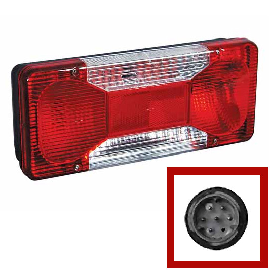 0-077-03 Iveco Style Commercial Rear Lamp Left Hand