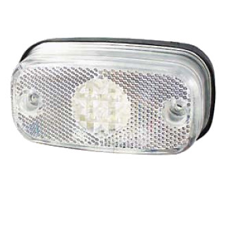 0-169-50 24V LED Clear Front Marker Light with Screw Cable Connections
