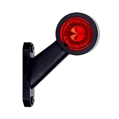 0-172-30 Durite 12V-24V Red-White RH Oblique LED Outline Marker Lamp