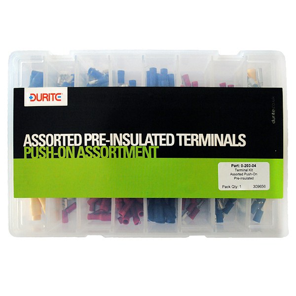 0-203-04 Durite Assorted Pre-insulated Push-on Terminals