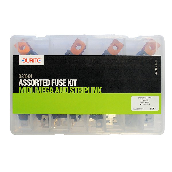 0-235-04 Durite 67 Assorted MIDI, MEGA and Striplink Fuse Kit