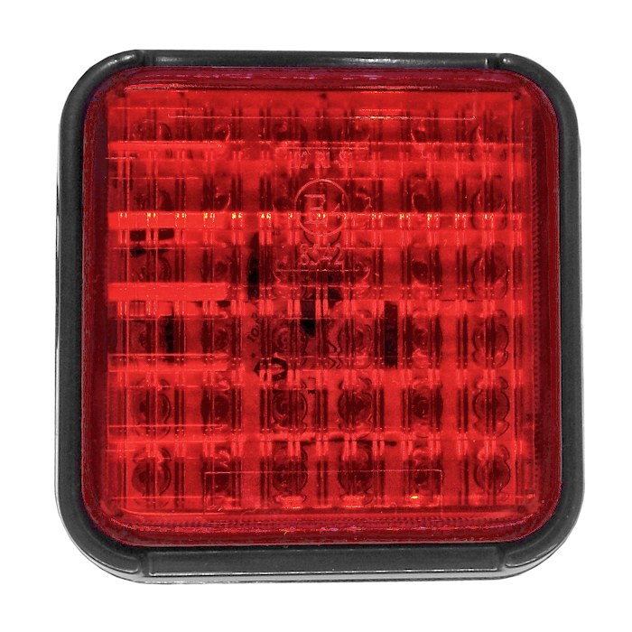 0-294-32 Durite 12V-24V Square LED Red Fog Lamp