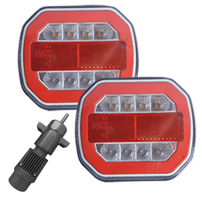 0-300-45 24V 5 Function Wireless Magnetic Rear Combination Lamps