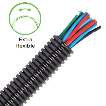 Durite Extra Flexible Convoluted Un-split Tubing 23NW | Re: 0-330-58