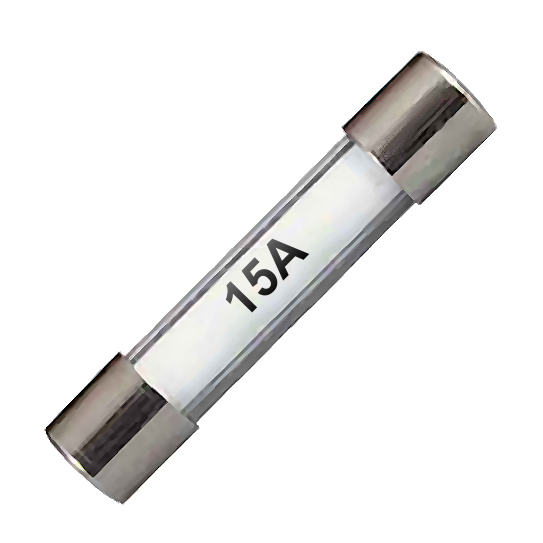 0-374-15 Pack of 10 32mm Standard Glass Fuses 15A