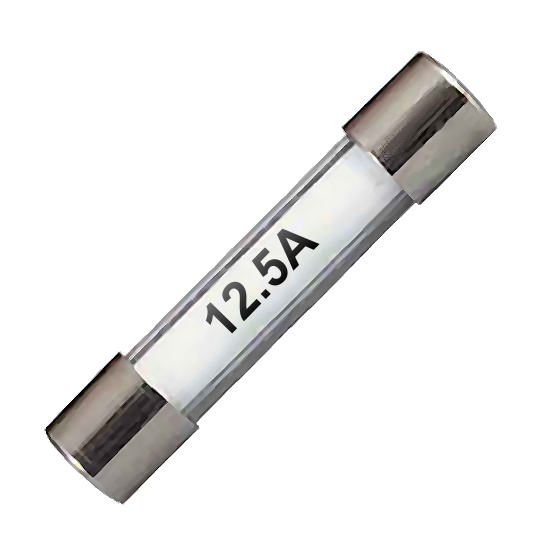 0-374-25 Pack of 10 32mm Standard Glass Fuses 12.5A