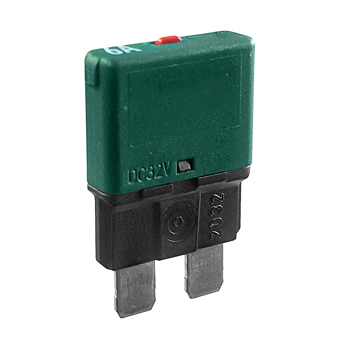 0-380-06 Blade Fuse Replacement Circuit Breaker Green 6A
