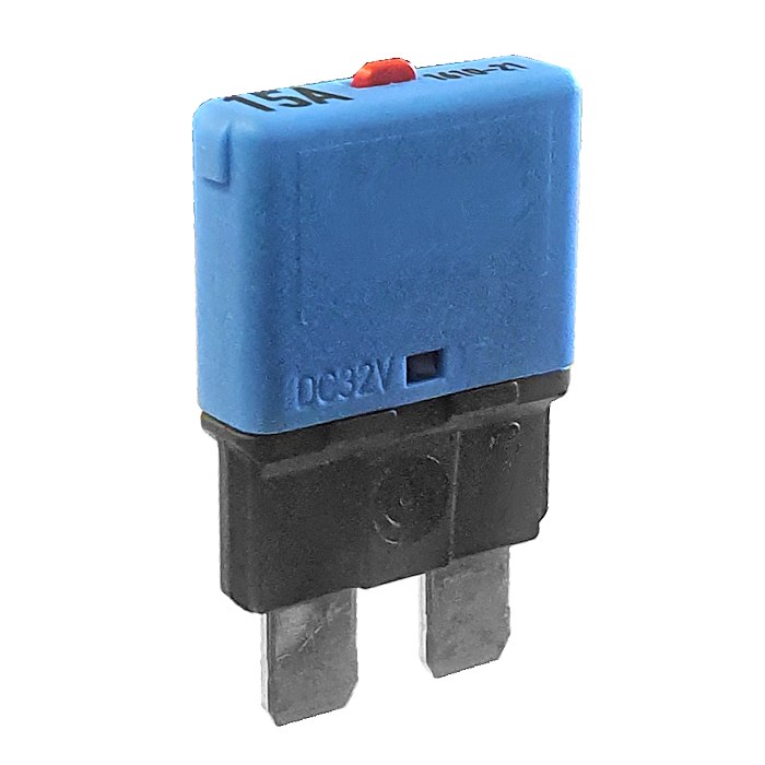 0-380-15 Blade Fuse Replacement Circuit Breaker Blue 15A
