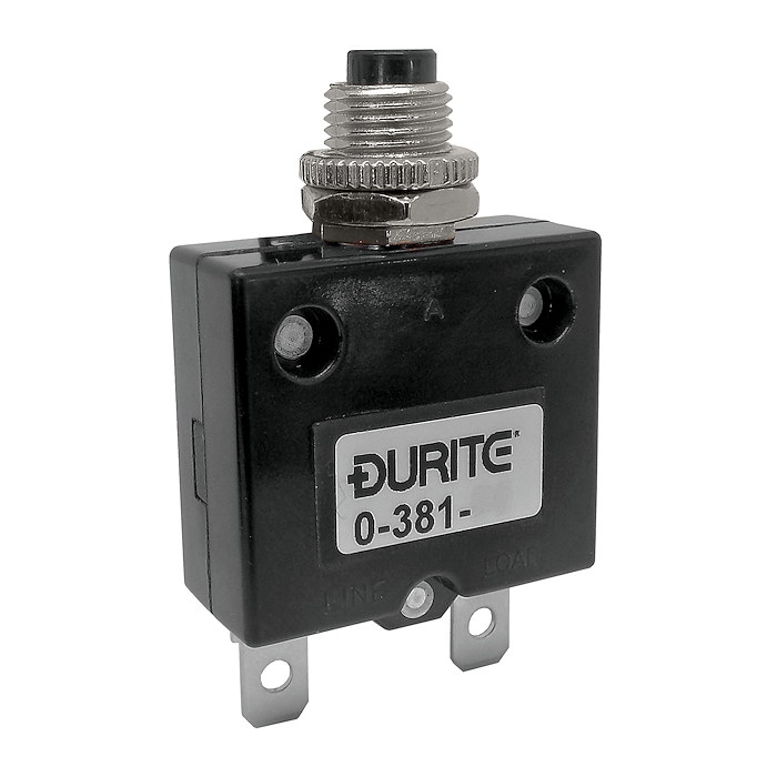 0-381-60 Durite 12V-24V Panel Mount Circuit breaker 10A