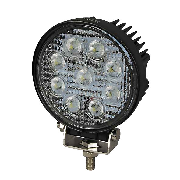 Barn dygtige Ministerium Durite Powerful 12V-24V 9 x 3W LED Powerful Round Work Lamp